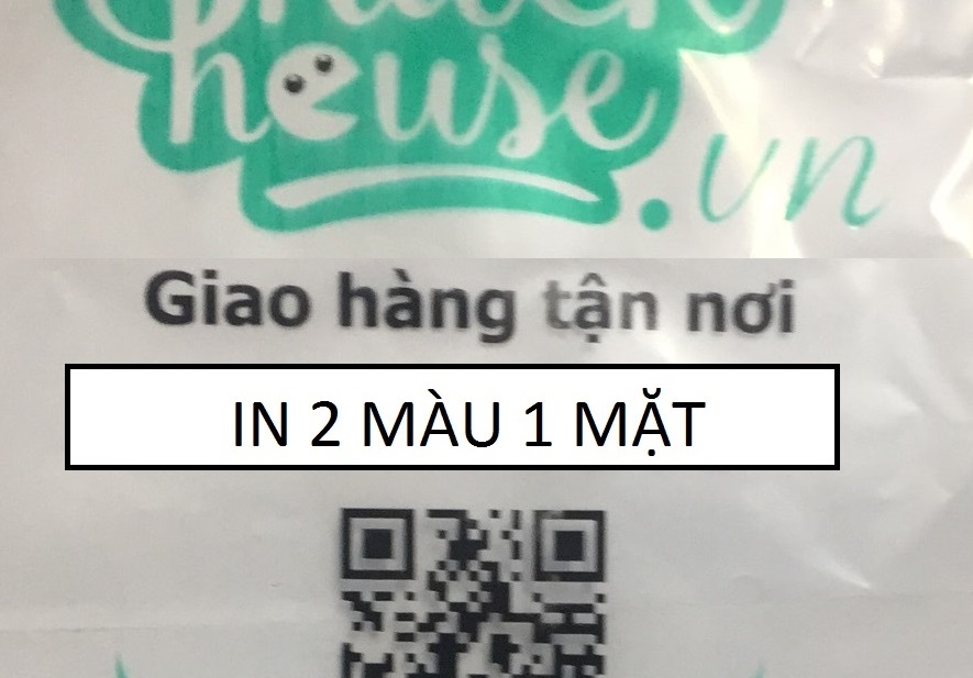 Túi PE in 2 màu công nghệ 4.0